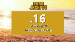 2023年10月17日：三位幸运玩家赢得了第二奖 – EuroJackpot 奖金为 1,600 万美元。