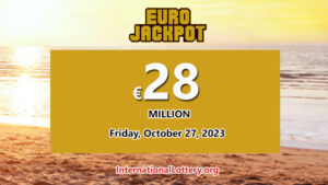 2023年10月24日：两位玩家获得了二奖 – EuroJackpot 奖金为 28,000,000美元。